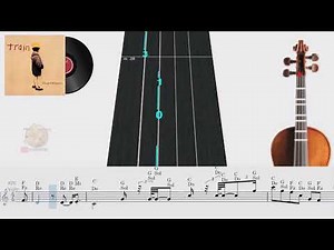 🎻𝄞 Drops Of Jupiter 🎶 Train | Violín 🎻 Play Along | TUTORIAL | TABLATURA