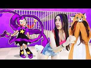 We escaped from Lily Lovebraids' prison in Roblox with Mandarina