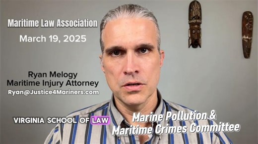 Maritime Sexual Assault Harassment Enforcement: How the Law is Evolving | MLA Presentation (2026) | Ryan Melogy