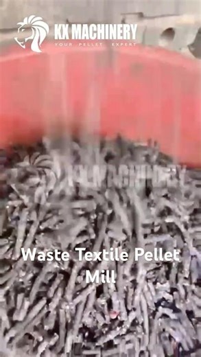 High Efficiency Waste Textile Pellet Machine Waste Fabric Pellet Mill #pelletmachine