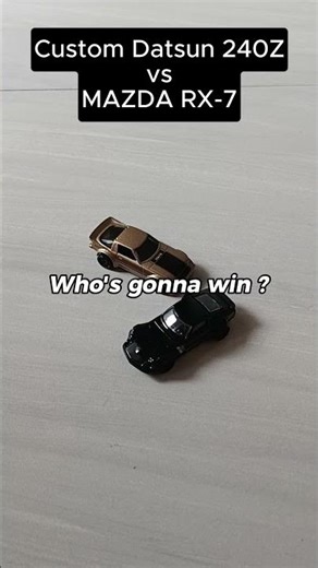 JDM Drag Race | Custom Datsun 240Z vs Mazda RX-7 | Hot Wheels Racing 🔥 #Shorts #hotwheels