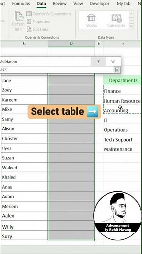 Create Drop-Down List in Excel ✅ Stop Manual Typing! #ExcelTips #shorts #advancement