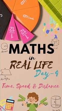 Maths in Real Life|Telugu| Day 4–How Time,Speed& Distance Used in Daily Life #yt #maths #time #speed