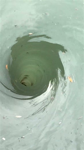 “The moment water turns into a perfect spiral… so satisfying you can’t stop watching 🌪️💧”