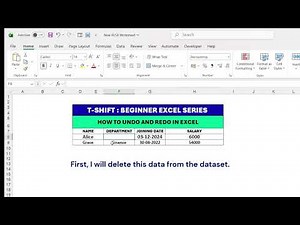 Excel for Beginners: How to Undo and Redo in Excel