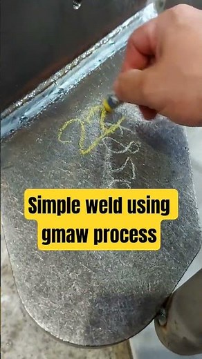 Simple weld using gmaw process #migweld #welding #weldingprocess #mig