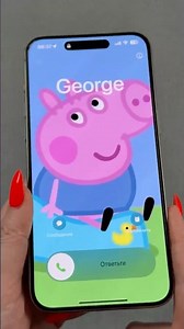 Apple iPhone 15 Pro Max 🥹 George on the Potty Incoming call #short #videoshort #incomingcall