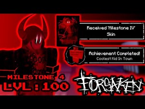 Unlocking LVL 100 Milestone 4 C00LKIDD! | ROBLOX FORSAKEN