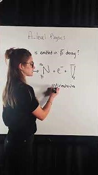 A-level Physics - Beta minus decay #myedspace #myedspacephysics #science #alevels #brookdoesphysics