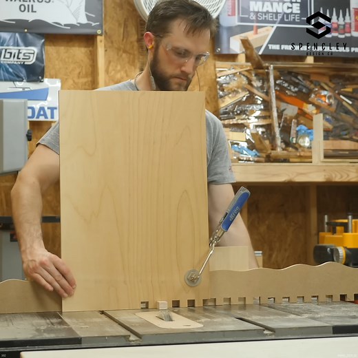 The EASIEST Finger Joint Jig #fingerjoint #woodjoinery #woodworking #DIYWoodworking | Spencley Design Co