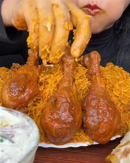 chicken fry with chicken briyani eating mukbang #shorts #spicyfood #mukbang #food #eatingsounds
