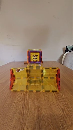 magnetic tiles ideas how to build bulldozer (rubble paw patrol)