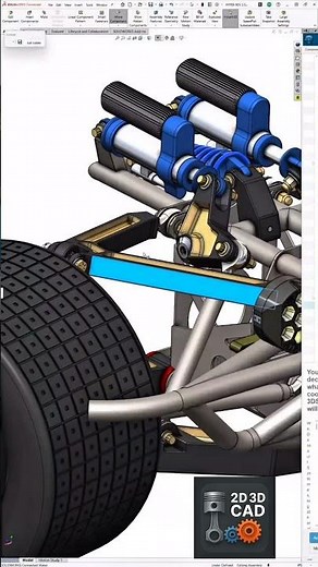 SolidWorks 3D Suspension Assembly – Full Modeling & Mechanism" #3dassembly #3dmodeling