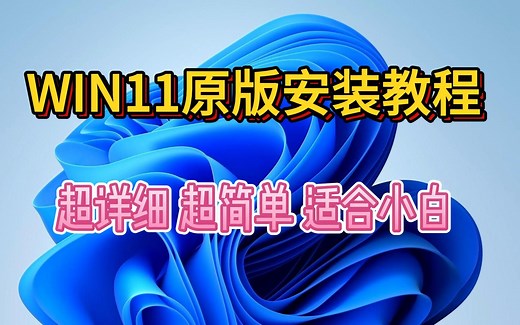 【系统教程】超简单Win11原版系统安装教程，小白保姆级Windows11重装系统教程（含U盘制作，驱动安装）So Easy！