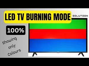 Led Tv Burning Mode Problem, Haier Smart Tv