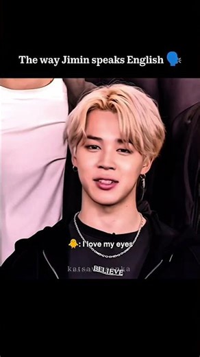 The way Jimin speaks English 😊 #jimincute #btsenglish