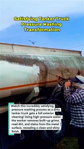Satisfying Tanker Truck Pressure Washing Transformation | Heavy Equipment Cleaning USA