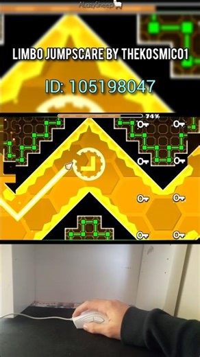 Limbo Jumpscare by TheKosmic01 — Blast Processing takes a VERY wrong turn 😳🔥 #gd #geometrydash