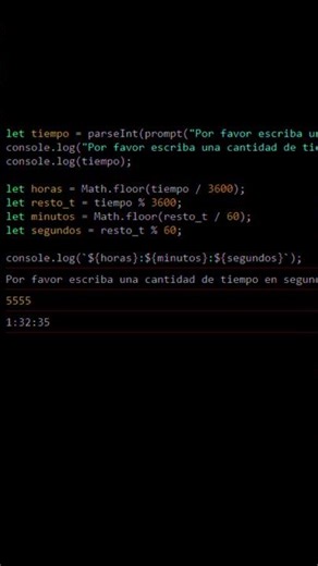Cómo convertir una cantidad de tiempo en horas, minutos, y segundos con JavaScript (AJTekniko)