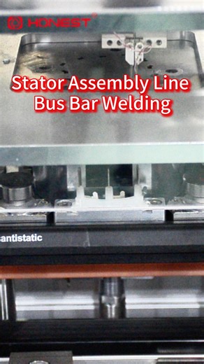 HONEST Automation | Stator Assembly Line – Bus Bar Welding Automatic precise displacement of welding head and real-time pressure monitoring; Automatic... | Instagram