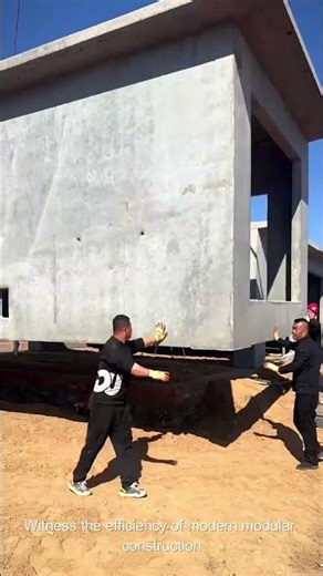 Process of Installing a 100 Square Meter Modular Concrete Home