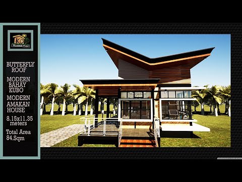 BUTTERFLY ROOF , MODERN BAHAY-KUBO, MODERN AMAKAN HOUSE