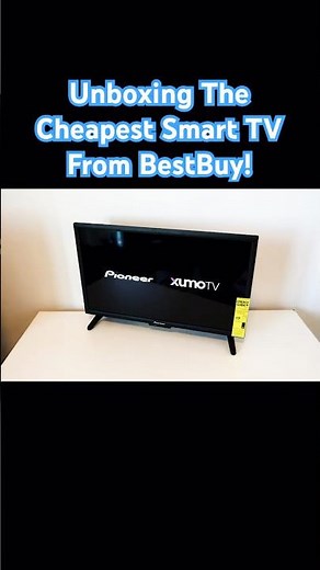 Unboxing The Cheapest Smart TV From BestBuy - Pioneer 24" HD XUMO Smart TV #unboxing #tv #asmr