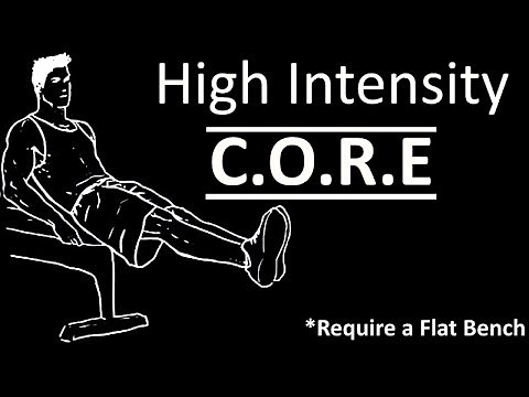 Core Workout Using Only A Flat Bench - How To Get Abs Fast