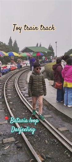 Walking on the train track 🛤️🚂 #darjeeling #travelvlog