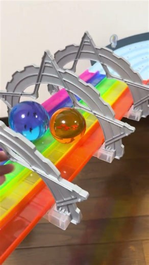 Fun Marble Run ☆ 5 Color Racing Rainbow Course #5