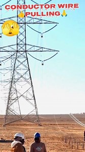 Stringing conductor wire pulling 🙏🤝👍 #tower #machinery #electrical #relsfypシ #fblifestylechallenge | Harish Das