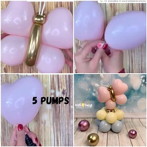 Ballon art for every occasion 😍 We're starting with a pretty pastel butterfly By: withatwistballoons | MetDaan DIY