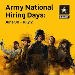 13K views · 513 reactions | The U.S. Army: where hard work meets great reward. Army National Hiring Days are June 30 – July 2. Visit https://go.usa.gov/xwfdB to learn more. | GoArmy | Facebook