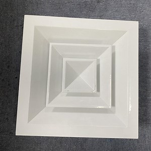 [Hot Item] HVAC 4 Way Square Air Grille Exhaust Air Square Ceiling Diffuser