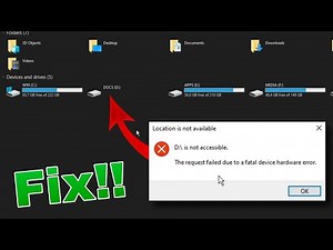 How To Fix Drive Or, Partition Not Accessible in Windows | Hardware Fatal Error Fix | ADTechify