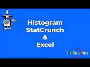 How to make a Frequency Histogram StatCrunch and Excel MyStatLab Solution