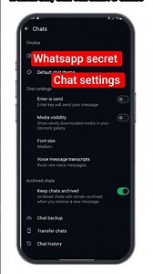 How to turn on/off Archive chat in WhatsApp