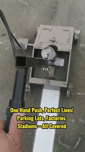 Try this line marker cart! Operate with one hand, create ruler-straight lines, and save time/effort!