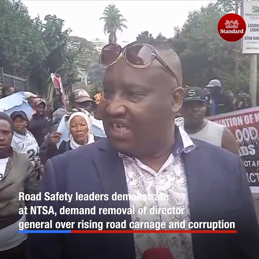 3.5K views · 15 reactions | Road Safety leaders demonstrate at NTSA, demand removal of Director General over rising road carnage and corruption Video by Jenipher Wachie | Standard Digital | Facebook
