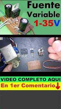 How to make a variable voltage source from 1 to 35 volts!