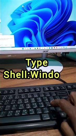 Open Windows folder using Run CommandG I Windows Shorcuts #shorts #reels #viral #folder