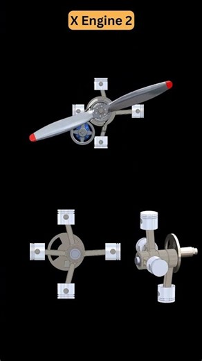 Aircraft X Engine Part 2 ¦ Working 3D Mechanism Design #solidworks #3ddesign #mechanical #engineer