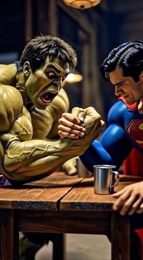 Superman vs Hulk – Epic Arm Wrestling Battle | Cinematic Superhero Showdown