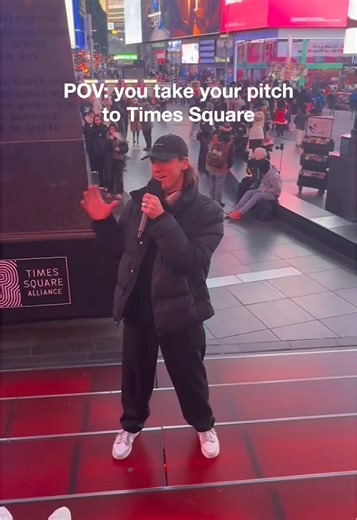 If you can pitch in Times Square, you can pitch anywhere. 🗽 Techstars New York City founders take on Times Square before Demo Day. #nyc #tsq #timessquare #newyorkcity #techstars #founders #company #business #startup #businesses #companies #ceo #funding #accelerator #vc #venturecapital #founder #startups #pitching #practice