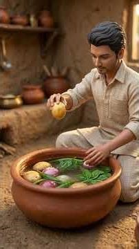 Miniature doll village life | Doll husband makes tea and pakoda for pregnant doll wife