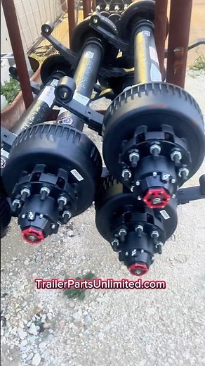 Dexter 12,000 lbs Electric Brake Trailer Axles fully loaded with springs ready to install on trailer