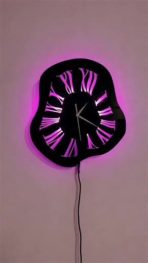 Irregular-shaped LED light black lacquer wall clock, an ideal choice for home decoration. It is the perfect gift for birthdays, Mother's Day, New Year's Day, Easter, graduation, Christmas, Halloween. The clock itself does not have wireless function. #roomdecoration #homeelectronics #houseessential #hightechgadgets #personalizedhomedecor #customhomedecor #sassyhomedecor #walldecorfinds #noveltygadgets #modernhomefinds #Wall #decoration #Vinyl #wall #clock #Hotel #Company #Birthday #gift #Holiday 