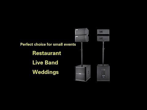 Professional active line array system for small events