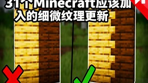 【中配】Minecraft应该加入的31个微小材质更新 - Skip the Tutorial