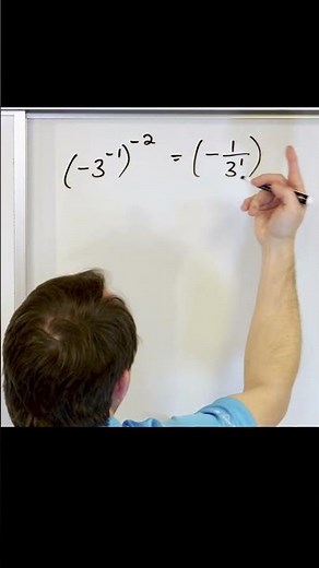 Excel in Negative Exponents